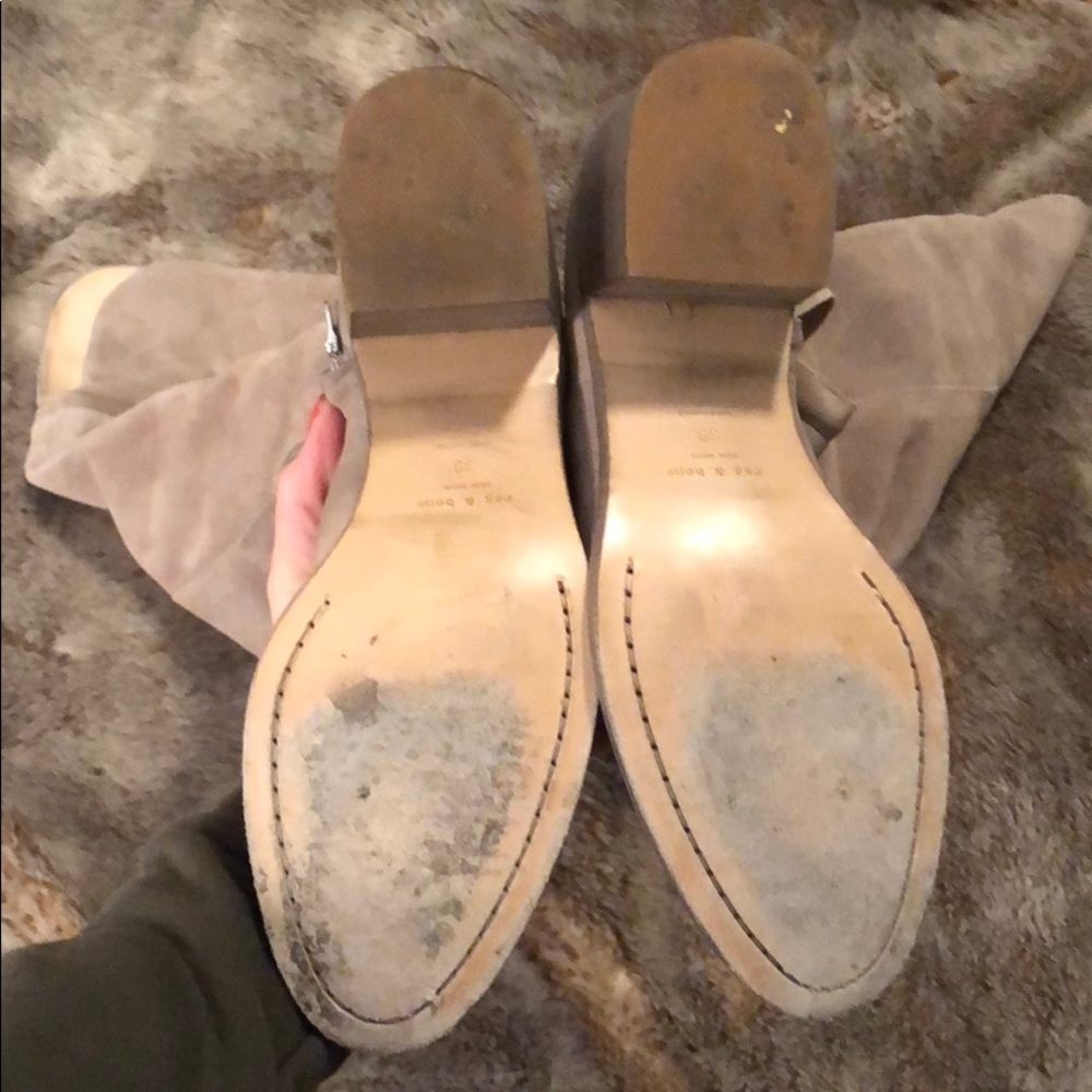 Rag & Bone over the knee suede boots - Picture 5 of 8